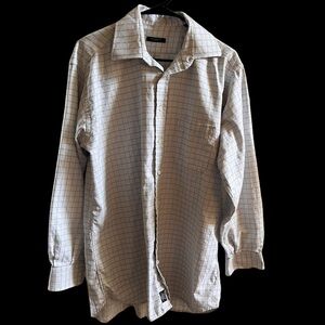 Burberry London Mens button down  LS long sleeve dress shirt 34 & 16 1/2